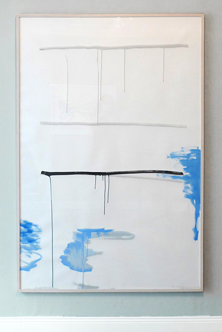RUNNING LIQUID - peace of time 2014 - Gouache on Fabriano Paper - 178 x 118 cm