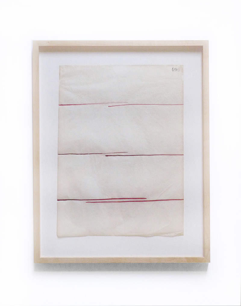 Aquarelle #490 Silk paper,numbered - 37,2 x 29,3 x 2cm