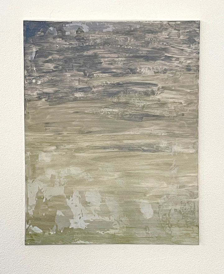 Porzellan Spiegel, LüsterGlasur 2014, Meta-Nature 62 x 46 x 1,5 cm Genf, CERCCO