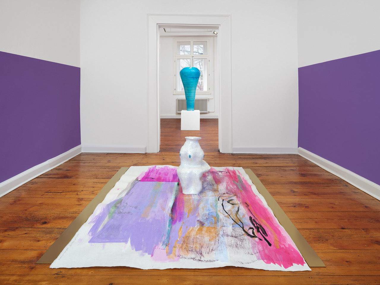Installation 2026 Wallpainting, Ceramics, Painting, Brass Photo Tobias Hübel